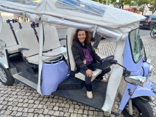 Tuk Tuk in old Lisbon.