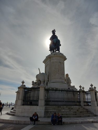 Just one of the many, many statues that grace Lisbon's streets.