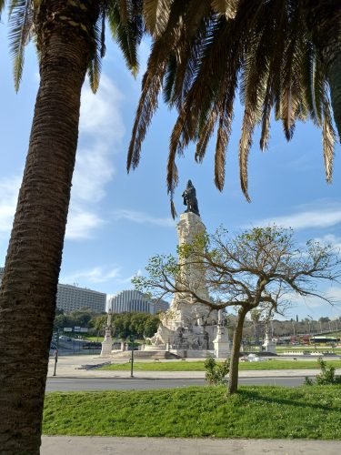 Another statue in another plaza in Lisbon Portugal.