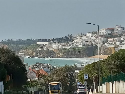 First glimpse of Fishermans Beach in old Albufeira