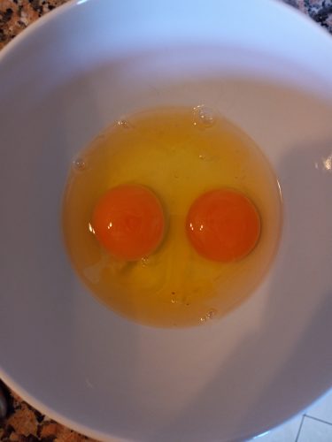 Eggs in Portugal seem to have much darker yolks than eggs in Canada.