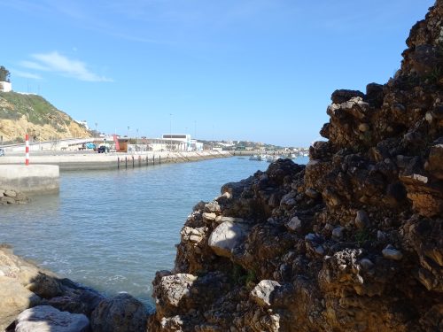 A view of the outer harbour at Albufeira Marina.