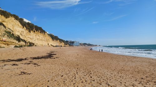 Looking east near that end of Fishermans Beach, Old Town, Albufeira