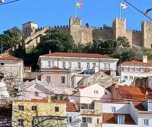 São Jorge Castle on one of the hills over Lisbon.